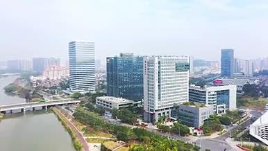 4k航拍广州南沙区城市建设发展视频的预览图